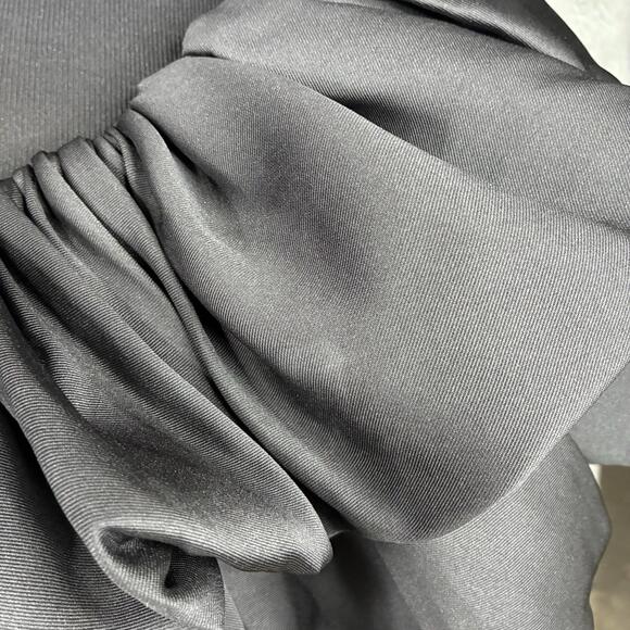 Solace London Finley Mini Dress Size 6 Black One Shoulder Ruffle Cocktail NWT - Picture 6 of 8